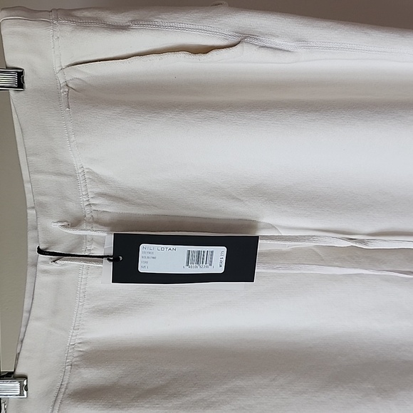 Nili Lotan Ecru Cream Sweatpants Tapered Fit Drawstring - Picture 3 of 3